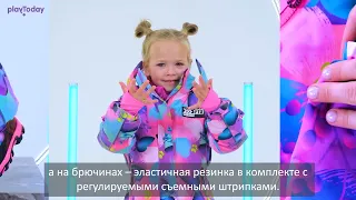 Обзор зимних комбинезонов PlayToday для девочек 3- 7 лет