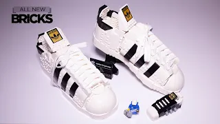 Lego 10282 Adidas Originals Superstar Left and Right Shoe Speed Build