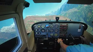 Lukla Airport | VNLK | Departure , return, Go Around and Landing | C172R Fltsim | Yatzar Simulation