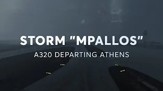 A320 Stormy Departure from Athens with Live ATC | MSFS2020