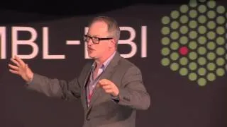 Robin Ince, science comedian, at EMBL-EBI