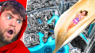 The BIGGEST DROP Waterslides In The WORLD!