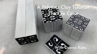 Black and White Series, The Tile Cane in Polymer Clay