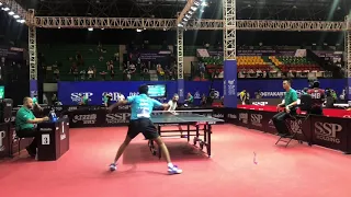 Sathiyan Gnanasekaran overcomes Alamiyan Noshad.