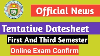 SOL First and Third Semester Tentative Datesheet March 2021