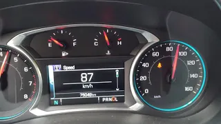 Chevrolet Malibu 1.5 Turbo  0-100 km/h acceleration. Model 2017