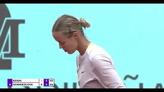 schmiedlova makes kenin hold vs kenin