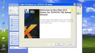Mini VCI Toyota Techstream 9.30.002 Installation Video
