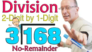 Division of numbers ⭐ Dividing 2-Digit Numbers by 1-Digit Number - No Remainder ⭐ Maths Class 😃