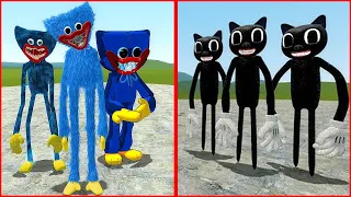 CARTOON CAT VS ALL HUGGY WUGGY!! Garry's Mod Sandbox [Poppy Playtime]