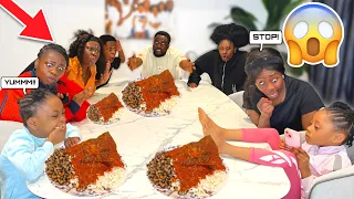 BAD TABLE MANNERS PRANK ON MY ENTIRE FAMILY OF 10 | *IT ENDED REALLY BAD*