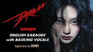 aespa - DRAMA - ENGLISH KARAOKE with BACKING VOCALS