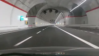 NUOVA Galleria di Malo | SPV  Seperstrada Pedemontana Veneta | Cab ride canna sud in notturna!