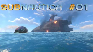 Subnautica выживание #1 Крушение и погружение на планете 4546B