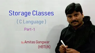 Storage Classes (C Language) Part-1