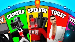 TOURNER La ROULETTE Pour GAGNER Des PERSONNAGES Sur MINECRAFT ! Titan speakerman, tv man, tv woman