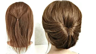 Простая Прическа на Короткие волосы. Просто СДЕЛАТЬ! Simple Hairstyle for Short Hair. Just DO!