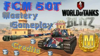 WOT Blitz FCM 50T Mastery Gameplay