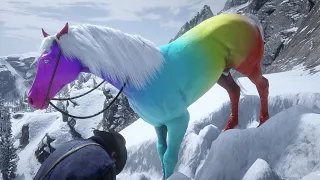 RDR 2 World's most expensive rainbow horse catched