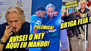 DEU TRETA! JORGE JESUS IRRITADO COM NEYMAR | VICE DO FLAMENGO AGR1DE TORCEDOR | AUDIO DO VAR