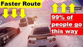 Top 5 Faster Routes that no one use in Multiplayer - Asphalt 9