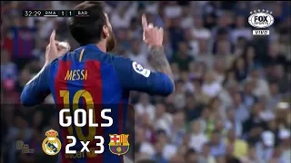 Gols - Real Madrid 2 x 3 Barcelona - La Liga 16-17 - Fox Sports HD