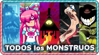 TODOS los MONSTRUOS de GRAVITY FALLS (Compilación)