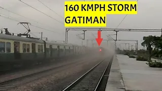 Dangerous 😨160 kmph Gatiman Express attacks Palwal - India's 2nd FASTEST Train- Indian Railways