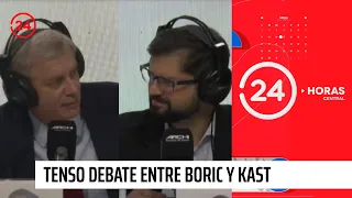 Presidencial al rojo: Tenso debate entre Boric y Kast | 24 Horas TVN Chile