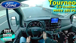 2022 Ford Tourneo Custom 2.0 EcoBlue Mild Hybrid 185 PS TOP SPEED AUTOBAHN DRIVE POV