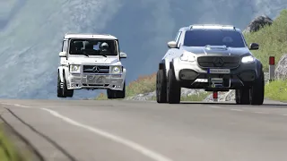 Mercedes-Benz AMG G65 W463 vs Mercedes-Benz X-Class Carlex EXY Monster X 6X6 at Highlands