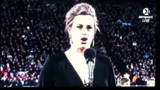 Bryony Williams sings the French National Anthem