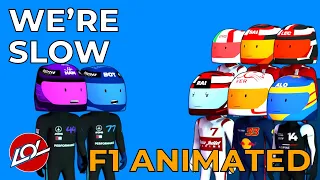 We are slow! Formula 1 Pre season test results - Animated comedy