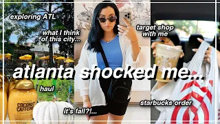 why Atlanta TOTALLY SHOCKED ME. Target Shop with me, Atlanta neighborhoods // nomad vlog