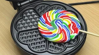 EXPERIMENT WAFFLE IRON vs RAINBOW LOLLIPOP