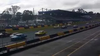 Start of Minis vs Mustangs @ Muscle Car Masters 07092014 SMP