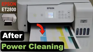 Epson ET 2800 Power Cleaning - Fix Clogged Nozzles & Print Head.