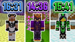 3 Minecraft Speedrun PROS beat Minecraft Together