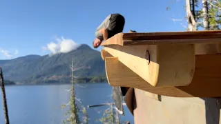 Fixing A BIG MISTAKE On The Roof Of My Off Grid Cabin and THE SCARIEST BOAT RIDE OF MY LIFE!!!