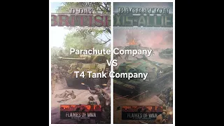 Flames of War Battle Report: Parachute Rifle Company VS T4 Tank Company