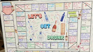 D.I.Y Drinking Bored game for game night  !