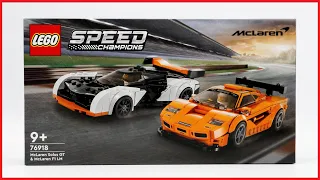 LEGO Speed Champions 76918 McLaren Solus GT & McLaren F1 LM Speed Build