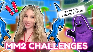 EXTREME MM2 CHALLENGES on ROBLOX...