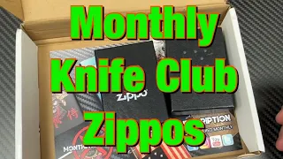 Monthly Knife Club Zippo Lighters !!