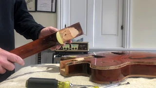 1971 Gretsch Gent Neck Removal Part 2 of the binding Replacement videos.