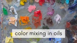 Basic color mixing for oil painting