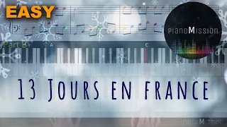 [Real Piano Tutorial] 13 JOURS EN FRANCE with sheets