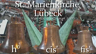 St. Marienkiche zu Lübeck neues Hauptgeläute (Innenaufnahme)