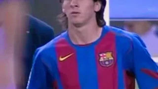 Leo Messi made his first team debut against Espanyol 16 October 2004