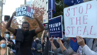 Jubilation and devastation: Biden and Trump supporters gather across the US | AFP